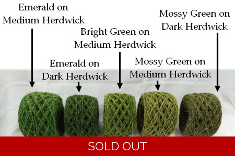 Mossy Green on Dark Herdwick, 100g